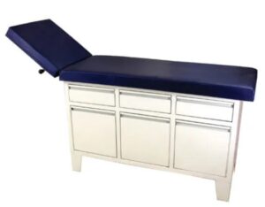 Examination Couch with Drawers and Cabinets