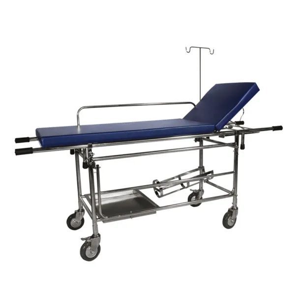 Patient Stretcher With Fixed Mattress Top – SS